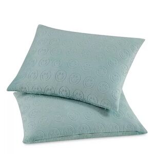 Macys Cloud Company Plush Smiley Faces Set of Pillow Shams